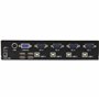 StarTech.com Commutateur KVM VGA USB professionnel 4 ports avec concentrateur – Commutateur KVM montable sur rack 1U (SV431USB)