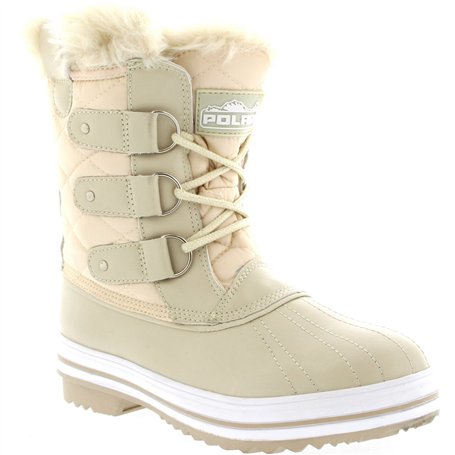 Polar Femmes Matelassé Court Canard Fourrure Doublée Boue Neige Hiver Bottes - BEI38 - AYC0014