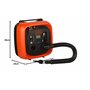 BLACK+DECKER ASI400-XJ Gonfleur compresseur 11 bars/160 PSI, Orange, Set de 2 Pièces