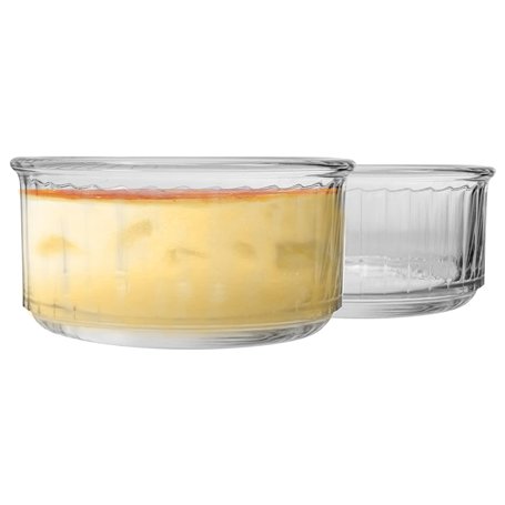 Duralex Ramequins Ovenchef en Verre - pour crèmes brûlées/Desserts - 10 cm - Lot de 8