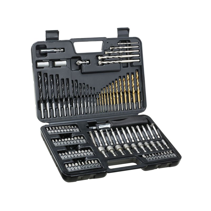 DEWALT Coffret de 109 Accessoires Percage Vissage - DT0109-QZ - 13 Forets HSS, 13 Mèches à bois, 5 Mèches Béton,50 Embouts de vi