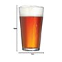 Arcoroc Lot de 4 verres à bière en verre trempé 568 ml