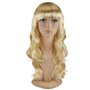 Perruque Bombshell Blonde - Cheveux ondulés de 50,8 cm de long pour soirée costumée - Déguisement cosplay - Perruque déguisée po