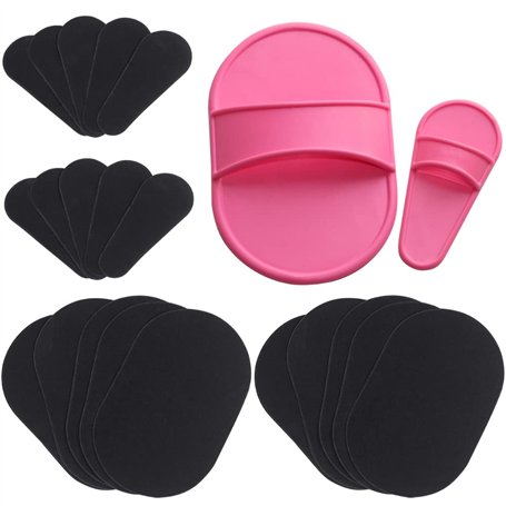 Lot de 20 tampons d'épilation exfoliants pour la peau lisse sur les jambes