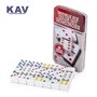 KAV Lot de 6 Dominos 19 x 11 cm dans Une boîte Cadeau, Jeux de société éducatifs aux Couleurs Vives pour Adultes et Enfants, 4,7