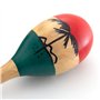 World Rhythm Maracas en bois peint à la main naturel - Instrument de percussion pour enfants, petite taille