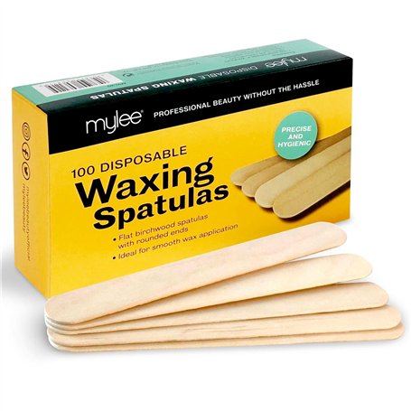 Mylee Lot de 100 spatules jetables en bois de qualité professionnelle pour épilation à la cire chaude