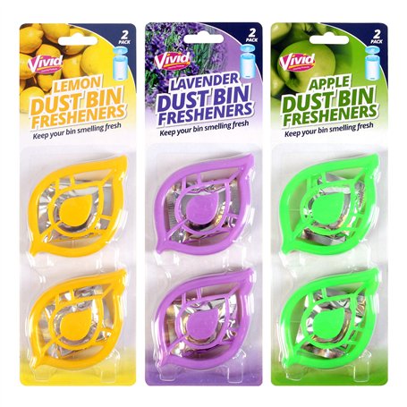 Lot de 2 capsules désodorisantes autocollantes pour poubelle à pédale (parfum aléatoire) citron