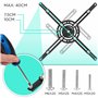 Duronic PB04XL Support pour Vidéoprojecteur Plafond Rotatif 360° Inclinable 30° et Pivotable 20° Charge maximale de 13,6 kg Bras