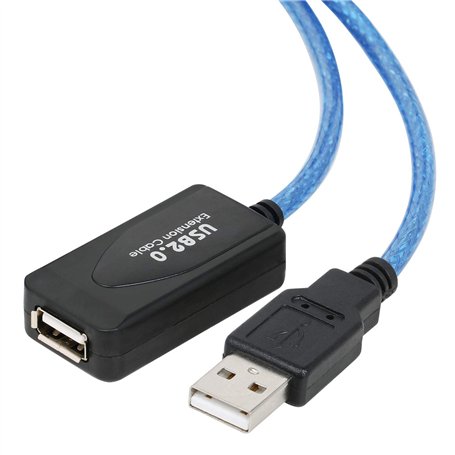 TRIXES Câble d'extension 10m USB Répéteur actif - USB haute vitesse mâle à femelle - Compatible USB 2.0 et USB 1.1 pour impriman