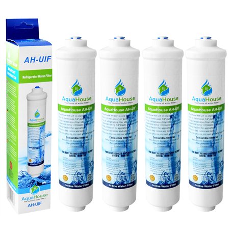 4x AquaHouse UIFH Compatible pour Haier 0060823485A Kemflo Filtre à eau Aicro pour réfrigérateurs Haier