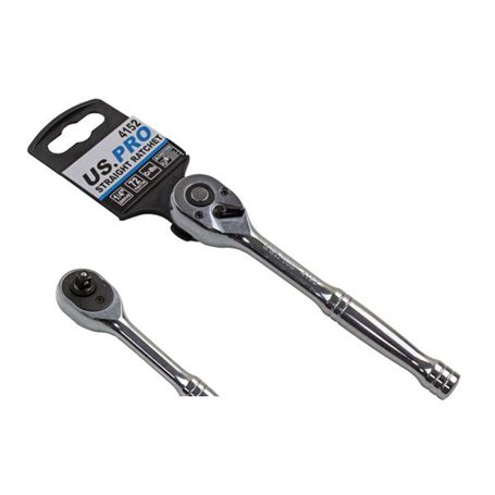 US PRO Clé à douille réversible à cliquet à dégagement rapide 72T 4152 1/4"