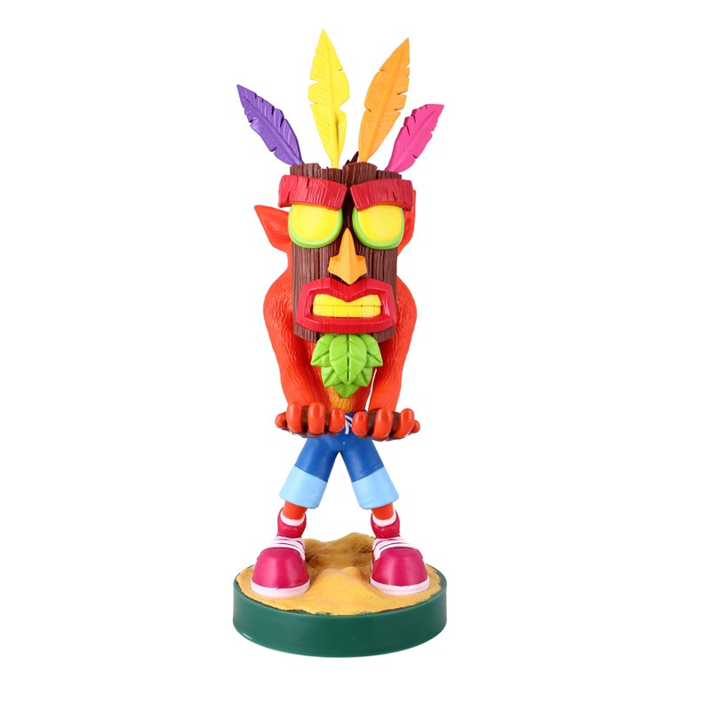 Cable Guys - Crash Bandicoot Aku Aku Gaming Accessories Holder & Phone Holder for Most Controller (Xbox, Play Station, Nintendo)