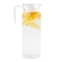 GOLDBEARUK Carafe carrée en plastique avec couvercle pour réfrigérateur - Carafe de 1,1 l
