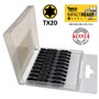 10 x SabreCut SCTX2050_10 50 mm T20 TX20 Jeu d'embouts de tournevis à percussion à une extrémité Torx Heavy Duty avec boîte de r