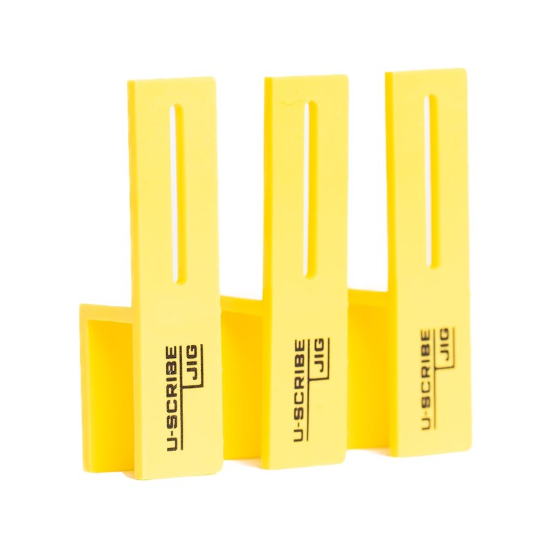 U-Scribe Jig Lot de 3 gabarits de menuiserie 16 mm – Idéal pour les cuisines, armoires, meubles et matériaux fabriqués en 16 mm,