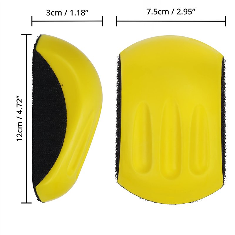 Image secondaire de Belle Vous Cale à Poncer Auto-Agrippante (Lot de 2) - Support de Disques de Ponçage/Polissage - Cale a Poncer Carrosserie, Brico