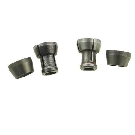 KATSU Mandrin à Pince 3/8" 1/4" 6mm et 8mm 4 Pièces pour Défonceuse Rogneuse Routeur à Bois Trimmer électrique Pince de Titulair