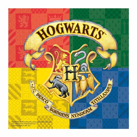 Procos 93366 Serviettes en papier Harry Potter 25 x 25 cm