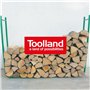 Toolland Rangement pour bûches de bois de chauffage, taille fixe, 20 x 90 x 120cm, robuste, vert