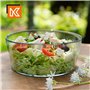 KADAX Coupe en Verre, Bol en verre rond de 19 cm de diamètre - Bol profond pour fruits, salade, bonbons, bol à fruits empilable,
