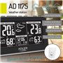 Adler AD 1175 Station météo, Noir, Taille Unique