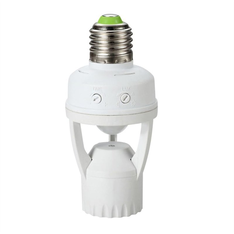 Maclean Energy MCE24 Support de l'ampoule avec détecteur de mouvement détection de sécurité E27 60W Capteur de Mouvements