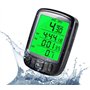 Retoo Compteur Vélo sans Fil, Étanche, Écran LCD, 25 Fonctions, Plage De Mesure De Température -20°C - 70°C, Type De Rétroéclair