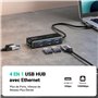 UGREEN Hub USB 3.0 Ethernet Adaptateur RJ45 Réseau Gigabit 1000 Mbps Compatible avec Mi Box S 3 Switch Supporte Mac OS Windows 1