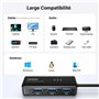 UGREEN Hub USB 3.0 Ethernet Adaptateur RJ45 Réseau Gigabit 1000 Mbps Compatible avec Mi Box S 3 Switch Supporte Mac OS Windows 1
