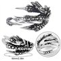 EQLEF Dragon Claw Ring Set, Bague Gothique Réglable Sauvage Alondra Ouvert Punk Bague Cadeau Cool Dragon Bague pour Hommes Femme