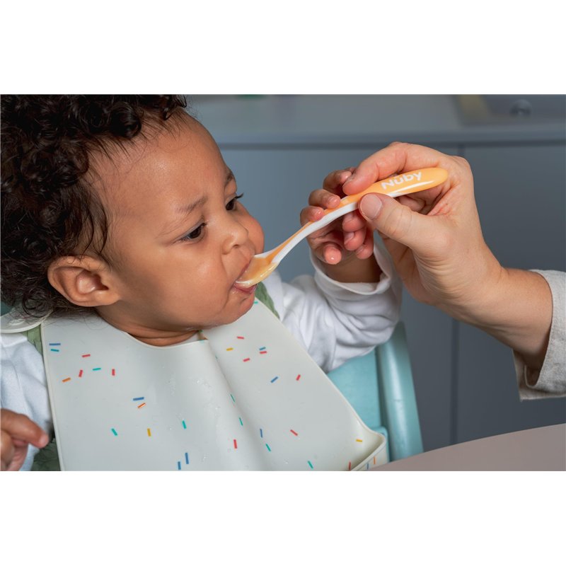 Image secondaire de Nuby - Hot Safe Cuillère à Capteur de Chaleur pour Bébé - Couleur non sélectionnable - Pack de 4 - 3+ mois