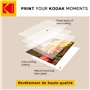 KODAK Magnetic Photo Paper - Papier Magnétique, Pack de 5 feuilles de Papier Photo, Format 10x15 cm, Compatible avec Imprimantes