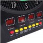 HOMCOM Cible Jeu de flechettes électronique Professionnel 27 Jeux 243 Variations - Fléchettes pour 1 à 16 Joueurs, 6 fléchettes 