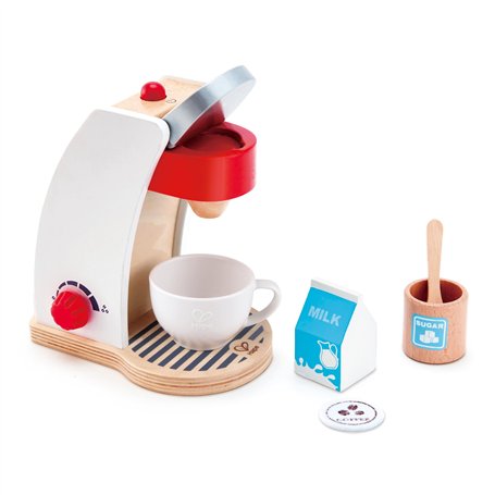 Jouet Hape Machine à Café - Jeu d'Imitation Cafetière Enfants de 2 ans et Plus - Cafetière