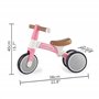 Hape Outdoor Draisienne 3 Roues Bébé Rose - Enfant 18 Mois et Plus - pour l'Équilibre, la Coordination et la Motricité - Cadre L