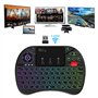 Rii Mini (Nouveauté) Clavier X8 Wireless Français Ergonomique sans Fil avec Touchpad pour Smart TV, Mini PC, HTPC, Console, Ordi
