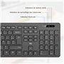 Rii RK200 Ensemble Clavier Souris sans Fil bureautique Clavier de Bureau 2.40Ghz AZERTY(Version Française) avec Taille Complète 