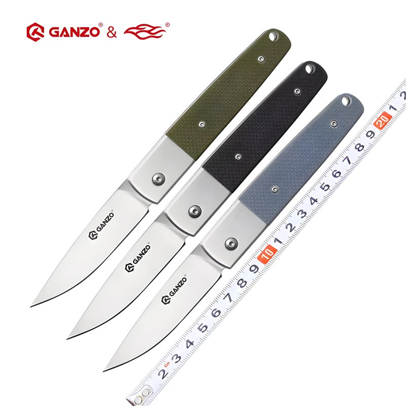 Image secondaire de Ganzo Taschenmesser G7211-BK Couteau Automatique Mixte, Multicolore, Taille Unique