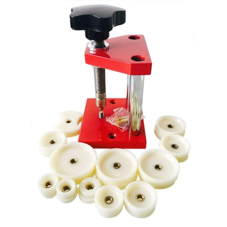 LLF Ensemble de presse de montre avec 12 matrices de découpe pour montre et boîtier de montre