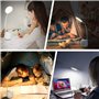 URAQT Lampe de Bureau de Porte-stylo, Tactile Lampe de Bureau à LED Dimmable avec 3 Modes D'éclairage & 24 LED, Protection des Y