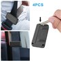 URAQT 4PCS Clips de Réglage de la Ceinture de sécurité, Durable Clip Ceinture de Sécurité Ajustable en ABS, Universel Ajusteur P