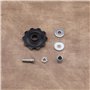 Create idea 4pcs 10T Kit de Roues Jockey Poulie de Mécanisme Vélo pour Dérailleur 5/6/7/8 Vitesses Écrou Rondelles Raccords