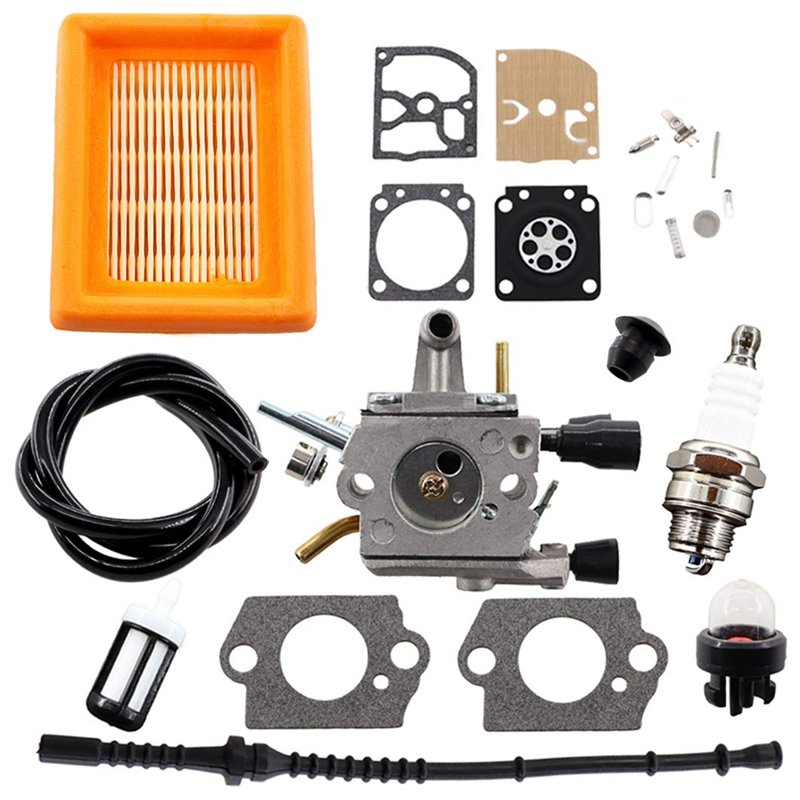 MCHNIC Carburateur et Membrane pour Coupe-Bordure STIHL FS120 FS120R FS200 FS020 FS202 FS200R TS200 FS250 FS300 FS350 FS250R Déb