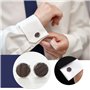 The Lord of the Tools 1 Paire De Boutons De Manchette en Bois Naturel Boutons De Manchette Classiques pour Chemise Bijoux pour H