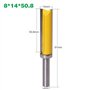 WSOOX ensemble de bits de routeur de modèle de motif de finition embout de garniture affleurante à queue de 8 mm fraise à affleu