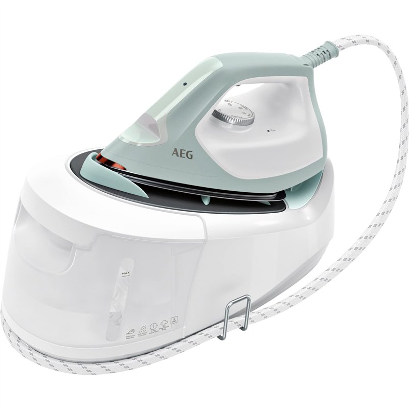 AEG 950008646 ST6-1-4LG Centrales Vapeur, RESILIUM, Blanc/Turquoise