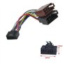 Sound-way Câble Adaptateur Faisceau Adaptateur fiche ISO Radio Compatible avec autoradio JVC/Kenwood 16 Pin 22x10 mm