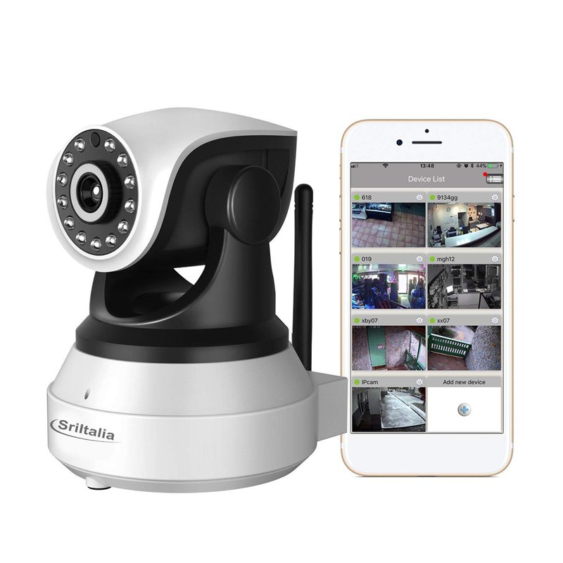 Image secondaire de Sricam Italia Caméra IP SP017-S, caméra de surveillance HD, caméra P2P sans fil 3MP, vision nocturne, détection de mouvement, SR