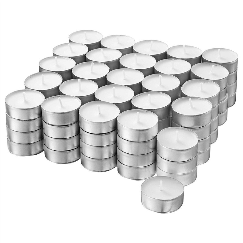 Glimma IKEA Lot de 100 bougies chauffe-plat Blanc